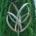 thumbnail image 2 of Huge Double Blade Kinetic Wind Spinner Rustic Metal Garden Art Yard Lawn Decor, 2 of 5