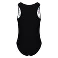 thumbnail image 2 of inlzdz Kids Girls Gymnastics Leotards Sleeveless Training Bodysuit Print Ballerina Ballet Dance Colorful 14, 2 of 6