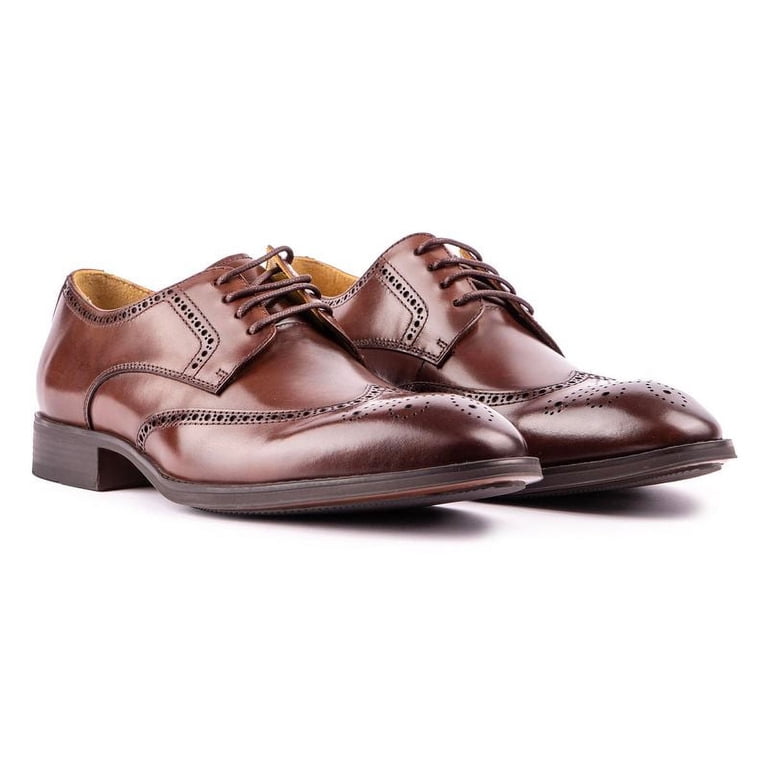 Steptronic Brown Wingtip Oxford Dress Shoes Amazon.com | STEPTRONIC Mens Abcott Lace-up Shoes Tan | Oxfords main image 4