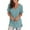 Light Blue, variant on ZGRBOU Women's V Neck T Shirts Casual Rolled Short Sleeve Side Split Tops Summer Lightweight Loose Fit Fashion Clothes