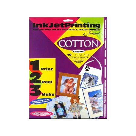 Jacquard Inkjet Fabric Sheets 8.5x11 Cotton 10pc (Best Sheet Fabric For Night Sweats)