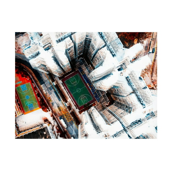 Canvas Wall Art - Carmine Chiriaco 'Among Hk Buildings' Wall Art for Living Room, Bedroom, or Office D?cor by Trademark Fine Art - 19 x 14 Inches