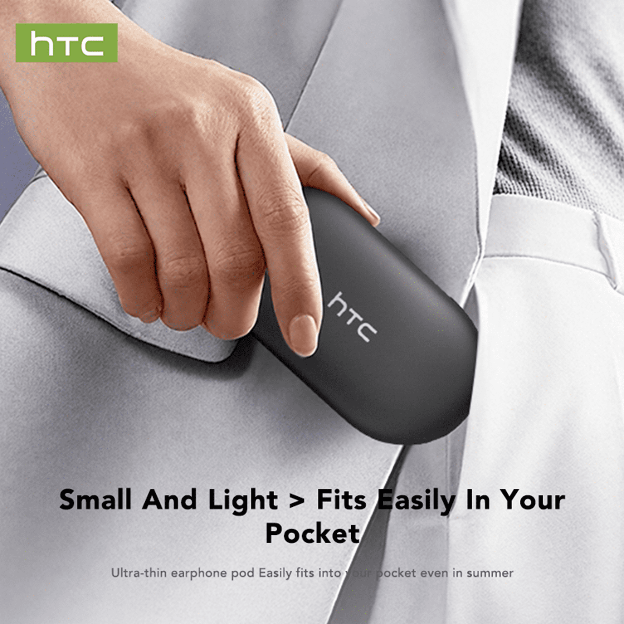 HTC NE57 AI Language Translation Earbuds Wireless Bluetooth6.0 Earbuds Real Time Support 135 Languages Open Ear Earbuds