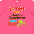thumbnail image 4 of Inktastic Golden Retriever Loved By A (Dog Breed) Youth T-Shirt, 4 of 5