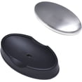 thumbnail image 3 of wqlpp-4 Pack Stainless Steel Soap Bar Magic Fish Garlic Onion Odor Remover, 3 of 4