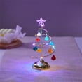 thumbnail image 1 of Árbol de Navidad artificial de hierro con forma de estrella de cristal Yyuenw, adorno de mesa con luz LED, lámpara de mesa, decoración navideña para fiestas en casa, árbol artificial de Año Nuevo de, 1 of 2