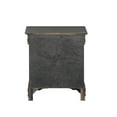 15" X 21" X 24" Dark Gray Wood Nightstand