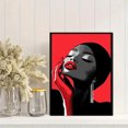 thumbnail image 2 of Red Lips Woman Portrait Decorative Painting/Canvas Art， Perfect for Living Room， Entryway， Studio， or as a Unique Gift Modern Wall Decor Art., 2 of 8