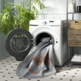 thumbnail image 3 of SAFAVIEH Braided Marco Bordered Machine Washable Reversible Area Rug, Grey/Rust, 3' x 5' Oval, 3 of 12
