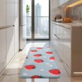 thumbnail image 4 of Strawberry Plants Fruit Flower Kitchen Rug Mat,Kitchen Runner Rugs Non Skid Washable,Decorative Kitchen Floor Mats for Kitchen,Sink,Laundry,17"x47.2", 4 of 7