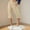 Beige, variant on Womens linen Capris Pants Casual Loose fit Comfy Fold Hem pants hiking summer travel Cropped Trousers