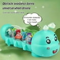 thumbnail image 3 of Caterpillar Design Tummy Time Toy, Crawling Toy with Light & Music Musical Light Up, Music Animal Toys, Captivating Light and Sound Effects, Birthday Gifts for Boys and Girl(Green), 3 of 7
