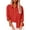 Red, variant on Green Womens Tops Women's Summer Solid Color Cotton and Linen Shirt with Pockets and Slit Long Sleeves Going Out Tops for Women