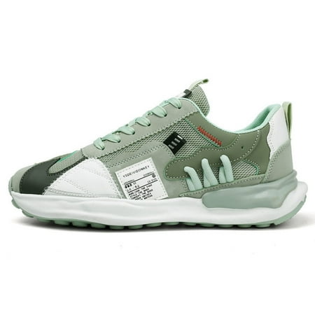 

WOD Men s Sneakers Work Shoes Mesh Shoes Non-Slip Breathable green size 8