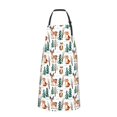 thumbnail image 2 of Honeii Winter Woodland Friends Print Waterproof Apron, Adjustable Kitchen Apron with Pockets,for Gardening, Dishwashing, Meat Processing, Car Washing, and Pet Grooming, 2 of 8