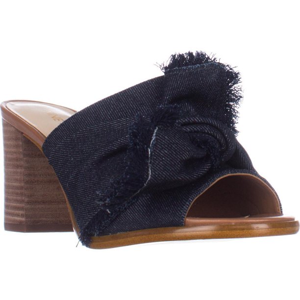 nine west high heel mules