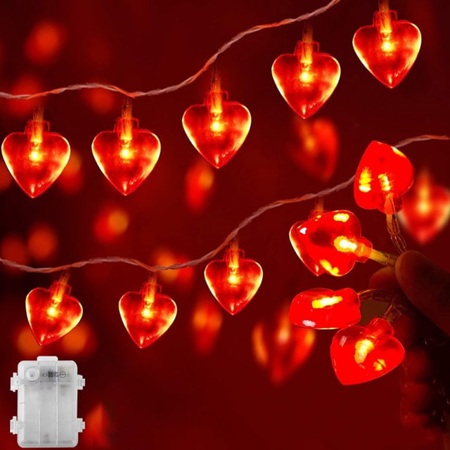 Guirlandes Lumineuses en Forme de Cœur, Design de Pointe