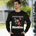 thumbnail image 3 of Christmas Sweatshirt, Santa Basketball Dunk Christmas Sweatshirt, Funny Ugly Holiday Sweatshirt, Xmas Gift for Basketball Lovers, 3 of 5