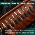 thumbnail image 2 of Kit de tallado en madera BeaverCraft Deluxe S18X con funda de piel, 2 of 9