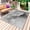 Grey, variant on Sage Green Marble Outdoor Rug 3x5 Ft - Reversible Patio Rug Outdoor Camping Rugs, Modern Abstract Art Ink Painting Washable Indoor Outdoor Area Rugs, Non-Slip Outdoor Carpet Runner for Deck/Porch