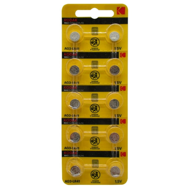 Kodak LR41 AG3 Alkaline Button Cell Battery 10 pieces