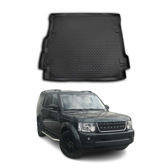 OMAC Cargo Mats Liner for Land Rover LR4 2010-2016 Rubber TPE Black 1Pc