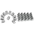 thumbnail image 1 of 100 Pcs M5 Hammer Nut Connector T Fastener Sliding Nut & 20Pcs Corner Fitting Angle Connector Bracket Fastener Match,20 x 100 x Post-Assembly T Nuts,silver, 1 of 8