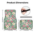 thumbnail image 3 of Balery Rose Flowers Pattern 4-Piece Floor Mats, Heavy-Duty Rubber Liners, Anti-Slip Design, All-Season Automotive Protection, Vehicles, Cars, Trucks, and SUVs, 3 of 5