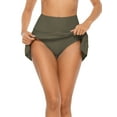 thumbnail image 2 of Sociala Womens Wider Waisted Swimming Skirts Side Drawstring Bikini Bottoms, 2 of 6