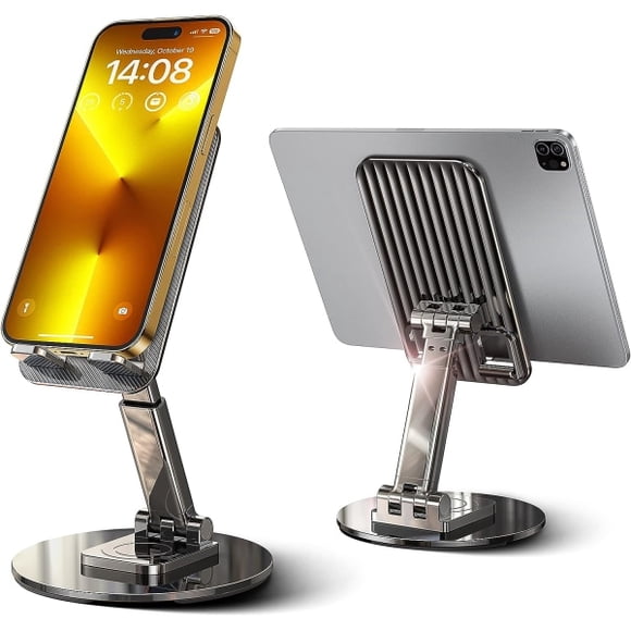 Vridbar mobiltelefonhållare för skrivbord Vikbar iPhone-stativ för skrivbord Höjdjusterbar telefonhållare Bärbar vagga Skrivbordsdocka