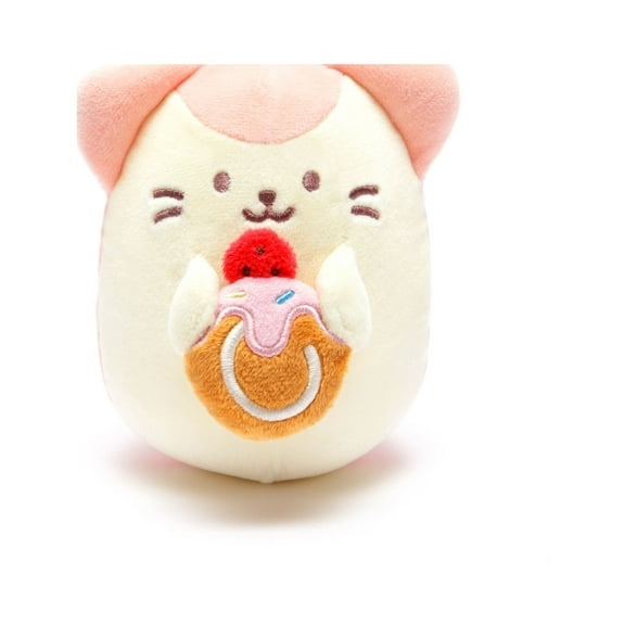 Anirollz Food Plush Stuffed Animal Kitty Toy Strawberry Cake Squishy Mini Ball Kittiroll