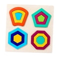 thumbnail image 2 of Rompecabezas Montessori con forma geométrica, rompecabezas de aprendizaje con clavija, juguetes educativos para edades tempranas, aprendizaje para Estilo C, 2 of 9