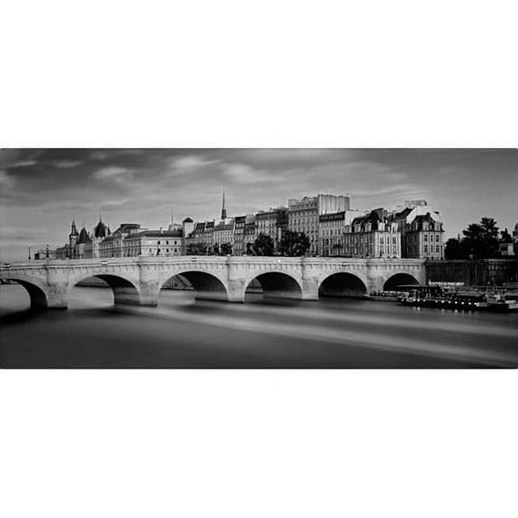 Trademark Fine Art "Paris River" Canvas Art by Moises Levy