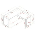 thumbnail image 5 of Furniture of America Fendry L-Desk with USB Plug, Antique White, 5 of 5