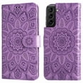 thumbnail image 5 of Funda tipo cartera GANGXUN para Samsung Galaxy S21 Plus , diseño girasol, cuero PU, soporte, cierre magnético, tarjetero, 5 of 5