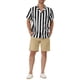 thumbnail image 2 of Camisa hawaiana de botones de manga corta a rayas INSPIRE CHIC para hombres L negro blanco, 2 of 6