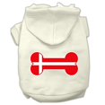 thumbnail image 1 of Sweat à Capuche Imprimé Drapeau Danemark en Forme d'Os Crème Taille TP (8), 1 of 1