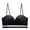 Black, variant on Tumotour Front Open Bras For Women Strapless Wirefree Push Up Seamless Lift Bra Compression Breast Anti-Sag Invisible Bandeau Bra