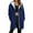 20#Navy, variant on Winter Coats for Women Oversized Sherpa Lined Warm Long Zip Up Hoodies Casual Loose Cozy Solid Thick Fleece Jacket Royal Blue L