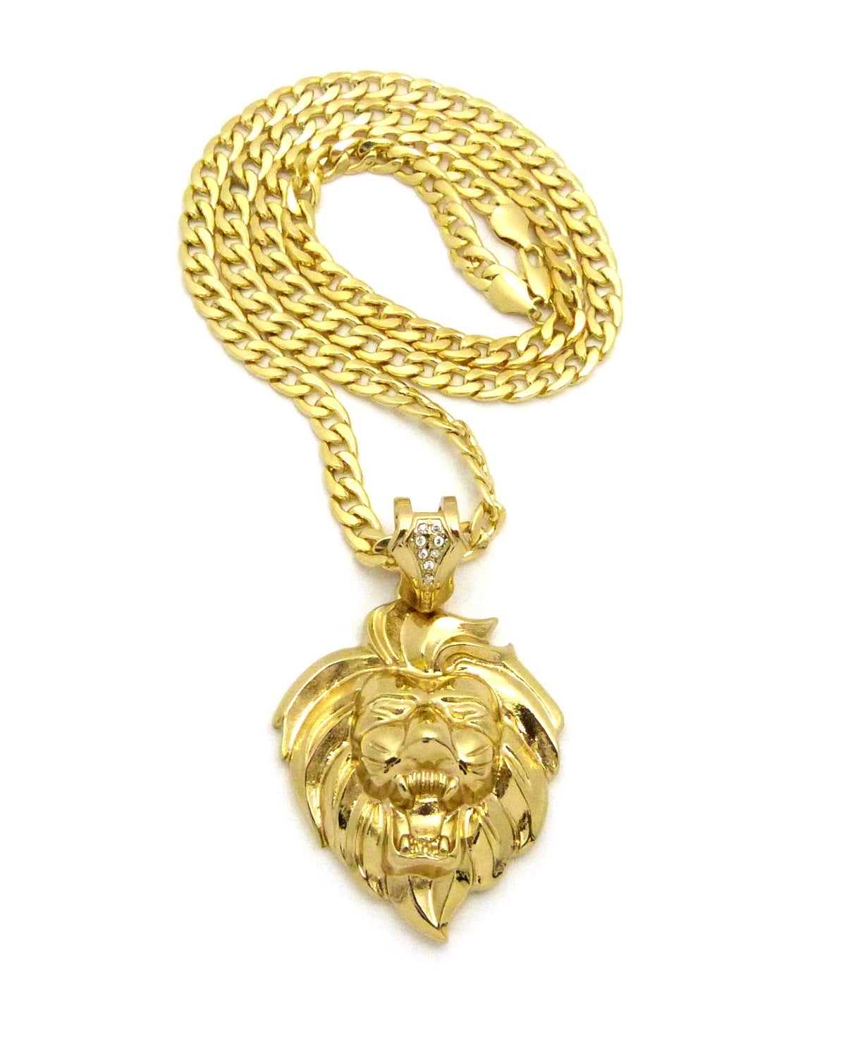Travelwant Men's Chunky Rapper Necklace