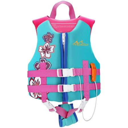 Life Jacket For 1 Year Old OSHYLE Kids Swim Vest - Adjustable Neoprene Life Jacket For Ages 1-9 (EPE Foam Buoyancy Aid) Toddler Water Safety
