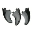 3Pcs Surfboard Fins PVC Quick Release Replacement Tri Fin Set for
