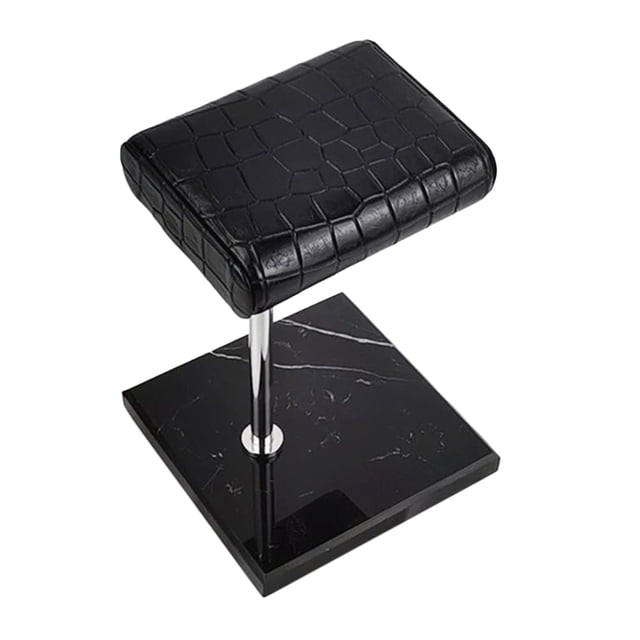 Base de mármol Yuyangstore Soporte de exhibición para reloj Negro y plata