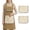 Coffee, variant on HonorHut Kitchen Cooking Apron Cross Back Apron with 2 Detachable Towel Soft Taslon Fabric Pinafore Letter Print for Pinny Baking Painting Gardening Green