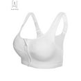 thumbnail image 5 of Gustave Women High Impact Front Zip Sports Bra Push Up Padded Workout Yoga Bras Wirefree Shockproof Fitness Vest Tops "White,M", 5 of 10