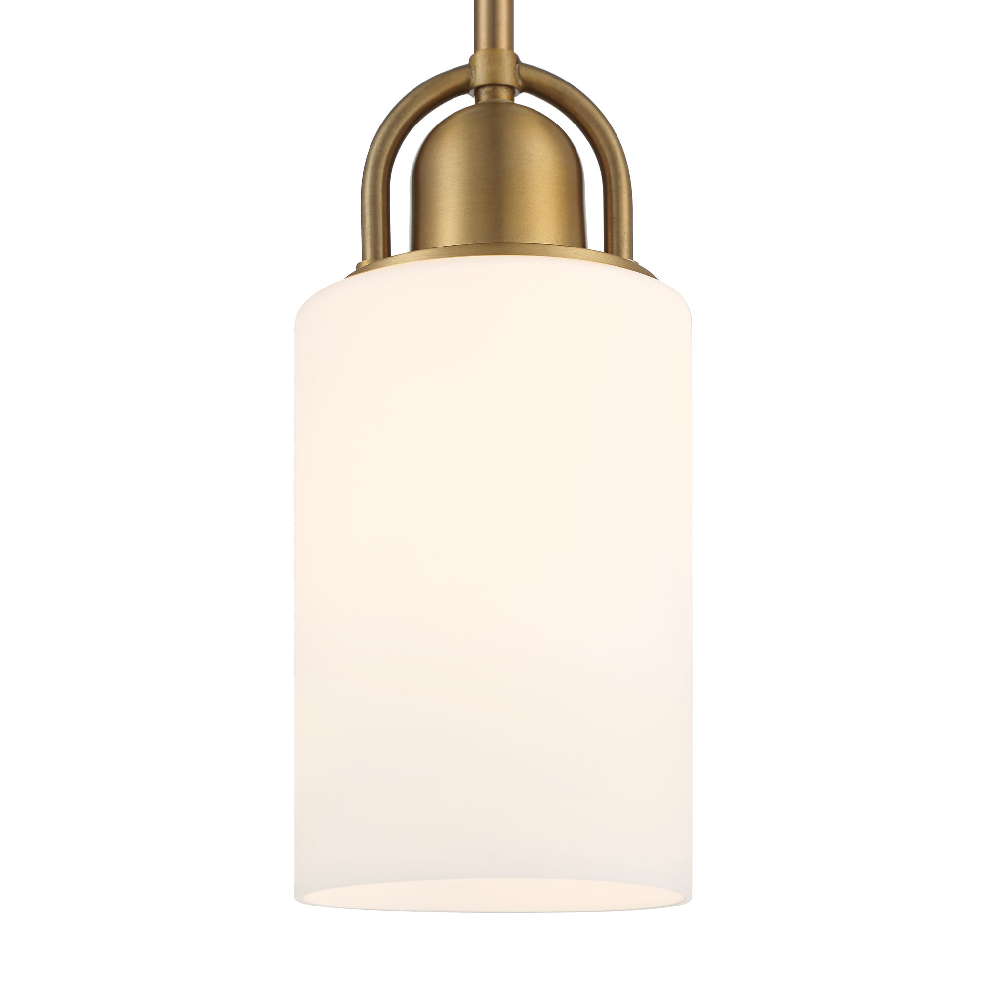 Possini Euro Design Copenhagan Warm Brass Mini Pendant Light 4 3/4" Wide Modern Opal White Glass Fixture for Dining Room Kitchen
