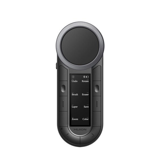 Teclado programable Bluetooth HUION Keydial Remote con doble dial, 60 teclas