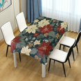 thumbnail image 4 of Yayeee Tablecloths 54" x 54" Rectangle Wrinkle Resistant Party Table Cover, Christmas Blooms, 4 of 8