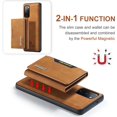 thumbnail image 4 of Unique Creative Multi-Function Magnetic Detachable Wallet Stand PU Phone case for Samsung Galaxy A12 A13 A22 A23 A32 A42 4G 5G Bumper Skin-Friendly Retro Back Cover(Green,A23 4G/5G), 4 of 7