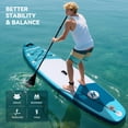 thumbnail image 4 of 10ft Inflatable Stand up Paddle Board 6" Thick SUP with Accessories, Double Action Pump, 4 of 9